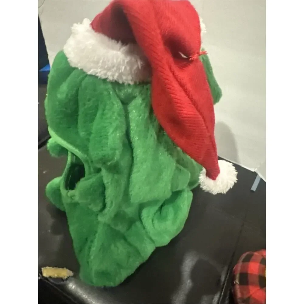Frisco Small Christmas Dog Cat Cave Bed Santa Plush Holiday Hideaway Pet House